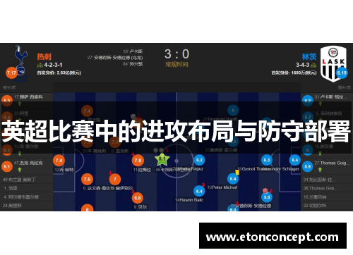 英超比赛中的进攻布局与防守部署